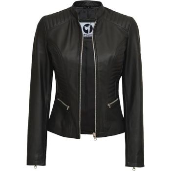 Real Lambskin Café Racer Style Fashion Jacket