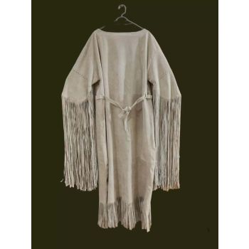 Native Buckskin Suede Leather Wedding Dress