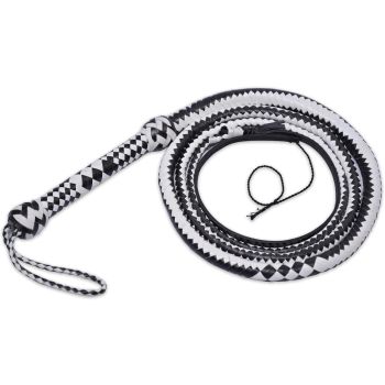 100% Cowhide Leather Two Tone Bullwhip Australian Style Professional