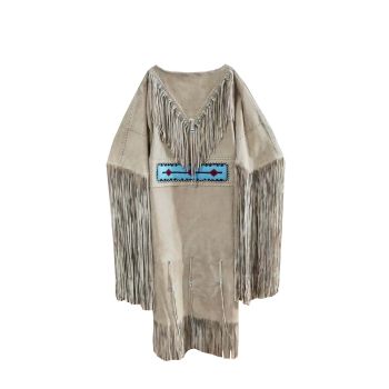 Native Buckskin Suede Leather Wedding Dress