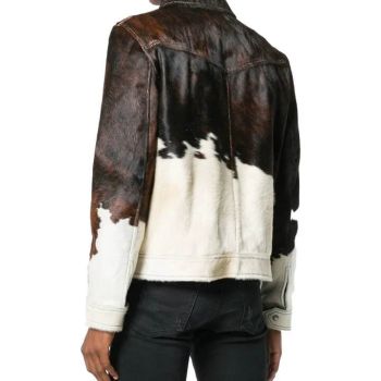 Men's Genuine Cowhide Skin Leather Motorcycle Jacket
